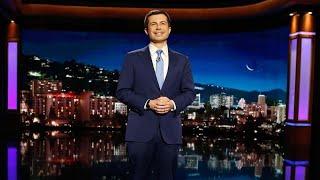 Pete Buttigieg Takes Over Jimmy Kimmel Live Without Live Audience  THR News