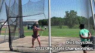 Division 1 Discus State Championship - Ohio Boys 2022
