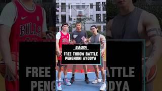 Saudi dapet Rp100.000 karena menang three point battle #basketball #challenge