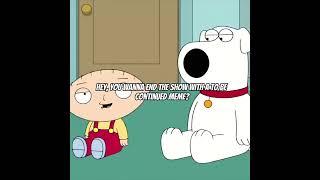 Family Guy Stewie ends the show with a To Be Continued meme