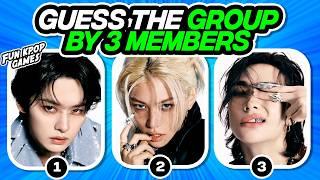 GUESS THE KPOP GROUP BY 3 MEMBERS #2 - FUN KPOP GAMES 2024