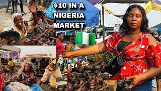 WHAT $10 CAN GET YOU in a NIGERIAN MARKET IBADAN NIGERIA COST OF LIVING WEST AFRICA  market day