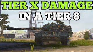 Tier X damage in a tier 8