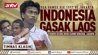 INDONESIA VS LAOS  Trisula Timnas Gasak Laos.  Sea Games 1997