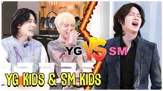 When You put YG Kids Around SM Kids  Blackpink Winner Super Junior Big Bang SNSD...