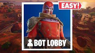 *NEW* How to Get into FULL BOT LOBBIES In Fortnite Chapter 5 PS5MOBILEXBOXPC Bots Lobby Glitch