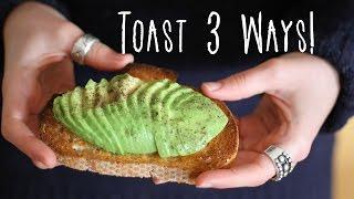 Breakfast & Lunch Toast  Avocado Banana and Blackberry