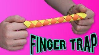 DIY FINGER TRAP? - Make your own ORIGAMI finger trap?