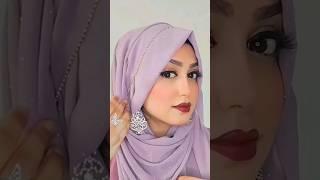 Hijab tutorial with earrings ️ #hijab #tutorial #shorts #beautiful