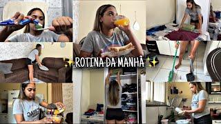 MINHA ROTINA DA MANHÃ COMPLETA cuidados e organização 