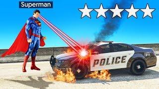 Playing As SUPER MAN In GTA 5 Superhero Mod