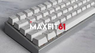 MAXFIT61 Aluminum Case Installation Guide + Typing Test  Fantech ALMK61