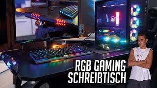 RGB GAMING Schreibtisch - SCHROTT oder KRASS? Elite Rocksolid Review