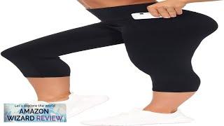 THE GYM PEOPLE Tummy Control Workout Capris Leggings with Pockets High Waist Review