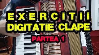 Accordion keys - 3 Typing exercises part 1 subs. EN FR DE IT RO RU ES