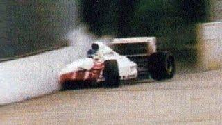 Michele Alboreto Imola Crash VERY RARE Imola 1991 Tamburello