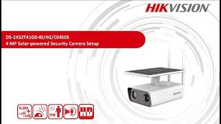 Hikvision Solar Camera 4G Demo- DS-2XS2T41G0-ID4GC04S05