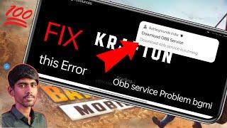 Fix Bgmi download obb service is running pubg mobile problem 2024  obb service is running pubg 2024