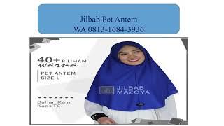 0813-1684-3936 Pabrik Hijab Khimar pet antem jilbab simple  pet hijab instant wolfis instan Kudus