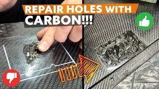 Fixing Carbon Fibre Holes With Forged Carbon - Easy Repair Tutorial