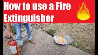 How to use a fire extinguisher