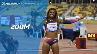 Gabrielle Thomas equals Allyson Felixs 200m meeting record in Doha - Wanda Diamond League 2022