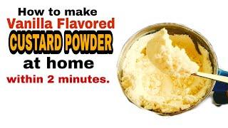 How to make Homemade custard powder by using easily available ingredientsdine and decor