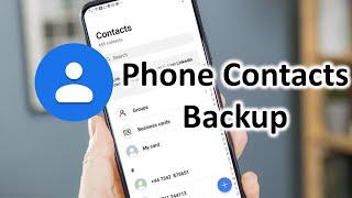 How to Backup and Restore Phone Contacts  Hindi 2022