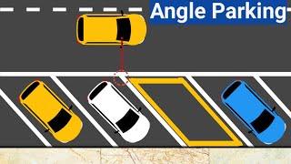 Angle ParkingHow to Park at 45 degrees Parking tips #parking #drivingtips #carparking