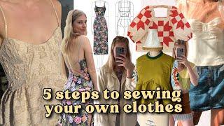 Guide to start sewing your own clothes making your own wardrobe from scratch