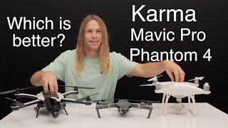 GoPro Karma DJI Mavic Pro and Phantom 4 Comparison  MicBergsma