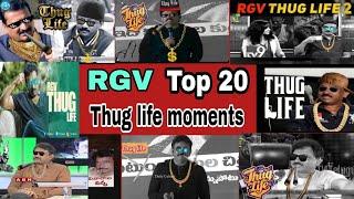 RGV Thug life  RGV Best  Thug life moments  Ram gopal Varma Top Thug life scenes  RGV  Latest