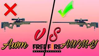 COMPARE AWM VS AWM-Y WHO IS BEST FULL EXPOSED AWM-Y VS AWM OLD FREE FIRE