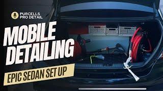 EPIC MOBILE AUTO DETAILING SEDAN SET UP