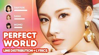 TWICE - Perfect World Line Distribution + Lyrics Karaoke PATREON REQUESTED