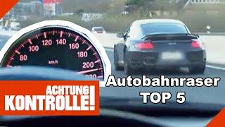 Top 5 Autobahnraser Die Polizei kommt BLEIFÜSSEN auf die Spur  Kabel Eins  Achtung Kontrolle