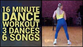 16 Minute Dance Workout - 3 Dances 6 Songs - Hips Knees and Footwork