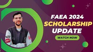 FAEA Scholarship 2024 Big Update Application Date #scholarship #scholarship2023 #delhiuniversity