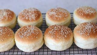 How to Make Homemade burger Buns Classic burger BunsDough By Hand