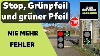 Stop Grünpfeil Grüner Pfeil. So machst Du keine Fehler mehr -  Führerschein