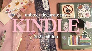 unbox & decorate my *NEW* kindle w me + how to get free e-books 2024 edition