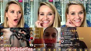 REESE WITHERSPOON GOES LIVE WITH OFFSET TO PROMOTE NEW SHOW SKRRT ON QUIBI ALSO ADD LENA WAITHE