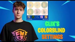 Clixs NEW Colorblind Settings