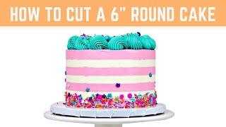 How to cut a round cake