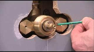 Concealed shower valve - Thermostatic cartridge brass maintenance replacement and calibration