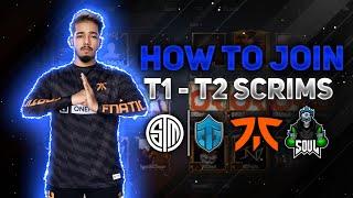 How To Join T1 Scrims in BGMI  How to Play T1-T2 Scrims  How to Play Competitive in BGMI  scOut