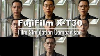 FujiFilms Film Simulations Comparison  FujiFilm X-T30
