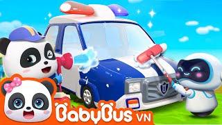 Biệt đội rửa xe vui nhộn  Tiệm sửa xe Kiki và miumiu  Hoạt hình thiếu nhi vui nhộn  BabyBus