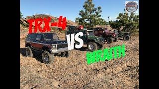 Traxxas TRX-4 Defender & Bronco VS Axial Wraith gate crawling