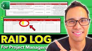 RAID Log in Project Management FREE Risk Register Template Included